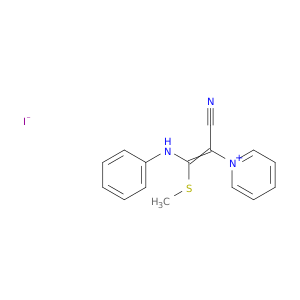 Pyridinium, 1-[1-cyano-2-(methylthio)-2-(phenylamino)ethenyl]-, iodide