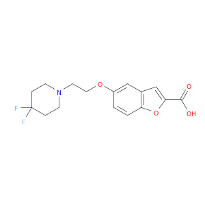 2-Benzofurancarboxylic acid, 5-[2-(4,4-difluoro-1-piperidinyl)ethoxy]-