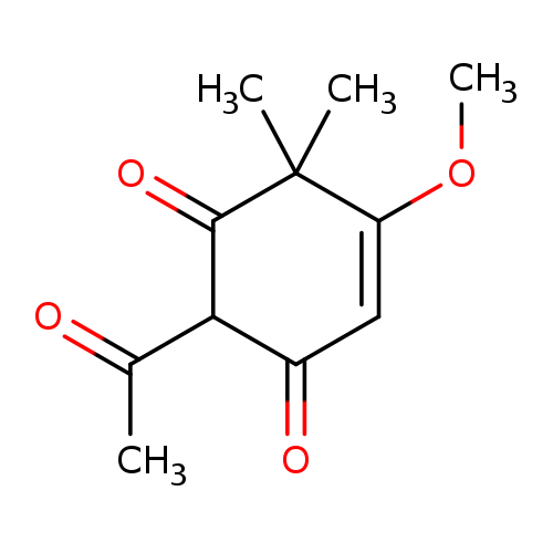 4-Cyclohexene-1,3-dione, 2-acetyl-5-methoxy-6,6-dimethyl-