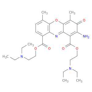 bis[2-(diethylamino)ethyl] 2-amino-4,6-dimethyl-3-oxo-3h-phenoxazine-1,9-dicarboxylate