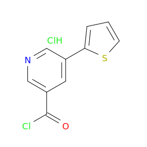 3-Pyridinecarbonylchloride, 5-(2-thienyl)-, hydrochloride (1:1)