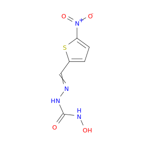 Hydrazinecarboxamide, N-hydroxy-2-[(5-nitro-2-thienyl)methylene]-