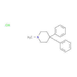 Piperidine,1-methyl-4,4-diphenyl-, hydrochloride (1:1)