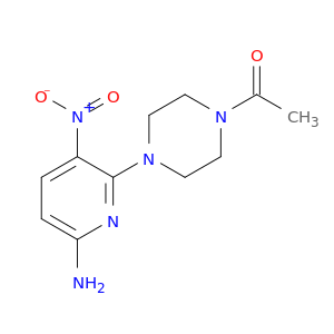 Piperazine, 1-acetyl-4-(6-amino-3-nitro-2-pyridinyl)-