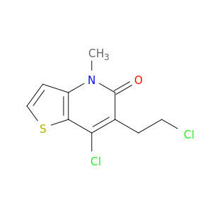 Thieno[3,2-b]pyridin-5(4H)-one, 7-chloro-6-(2-chloroethyl)-4-methyl-