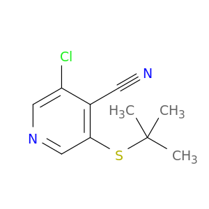 4-Pyridinecarbonitrile, 3-chloro-5-[(1,1-dimethylethyl)thio]-