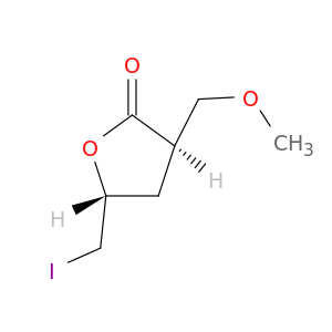 2(3H)-Furanone, dihydro-5-(iodomethyl)-3-(methoxymethyl)-, trans-