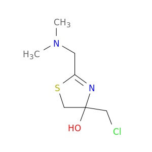 4-Thiazolol, 4-(chloromethyl)-2-[(dimethylamino)methyl]-4,5-dihydro-