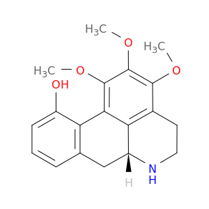 4H-Dibenzo[de,g]quinolin-11-ol,5,6,6a,7-tetrahydro-1,2,3-trimethoxy-, (6aR)-