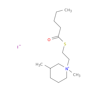 Piperidinium, 1,3-dimethyl-1-[2-[(1-oxopentyl)thio]ethyl]-, iodide