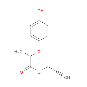 Propanoic acid, 2-(4-hydroxyphenoxy)-, 2-propynyl ester