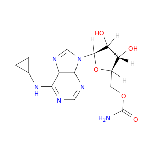 Adenosine, N-cyclopropyl-, 5'-carbamate