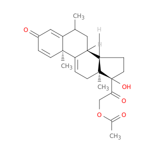 17-hydroxy-6-methyl-3,20-dioxopregna-1,4,9(11)-trien-21-yl acetate