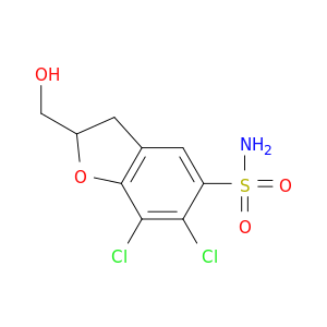 5-Benzofuransulfonamide, 6,7-dichloro-2,3-dihydro-2-(hydroxymethyl)-