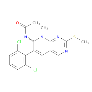 N-[6-(2,6-DICHLOROPHENYL)-8-METHYL-2-(METHYLTHIO)PYRIDO[2,3-D]PYRIMIDIN-7(8H)-YLIDENE]ACETAMIDE