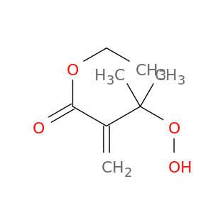 Butanoic acid, 3-hydroperoxy-3-methyl-2-methylene-, ethyl ester