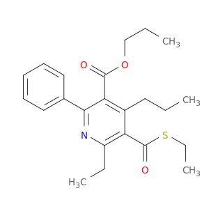 丙基6-乙基-5-[(乙基)羰基]-2-苯基-4-丙基-3-吡啶羧酸盐