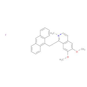 Isoquinolinium, 1-(9-anthracenylmethyl)-6,7-dimethoxy-2-methyl-, iodide