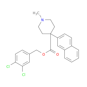3,4-Dichlorobenzyl 1-methyl-4-(naphthalen-2-yl)piperidine-4-carboxylate