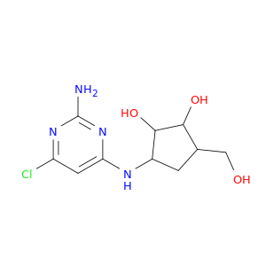 3-[(2-amino-6-chloropyrimidin-4-yl)amino]-5-(hydroxymethyl)cyclopentane-1,2-diol