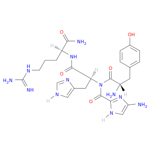 L-Argininamide, L-tyrosyl-4-amino-1H-imidazole-2-carbonyl-L-histidyl-