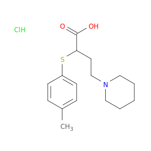 2-(piperidin-1-yl)ethyl[(4-methylphenyl)sulfanyl]acetate hydrochloride(1:1)