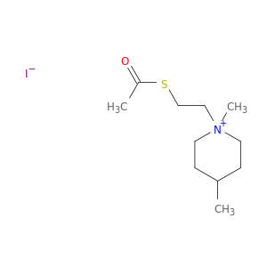 Piperidinium, 1-[2-(acetylthio)ethyl]-1,4-dimethyl-, iodide