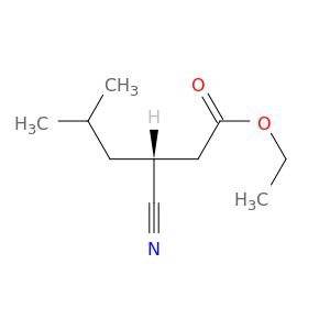 Hexanoic acid, 3-cyano-5-methyl-, ethyl ester, (3R)-