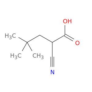 Pentanoic acid, 2-cyano-4,4-dimethyl-