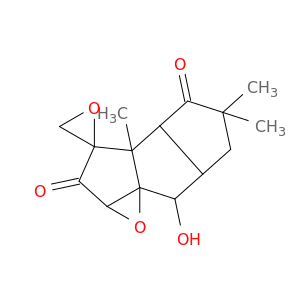Spiro[cyclopenta[4,5]pentaleno[1,6a-b]oxirene-3(3aH),2'-oxirane]-2,4(1aH,3bH)-dione,tetrahydro-7-hydroxy-3a,5,5-trimethyl-, [1aS-(1aa,3b,3ab,3ba,6aa,7b,7aS*)]- (9CI)