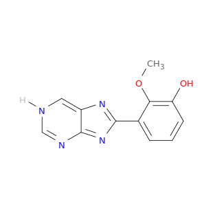 Phenol, 2-methoxy-3-(1H-purin-8-yl)-