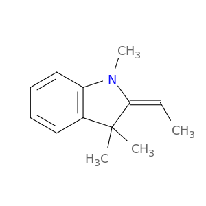1H-Indole, 2-ethylidene-2,3-dihydro-1,3,3-trimethyl-, (E)-
