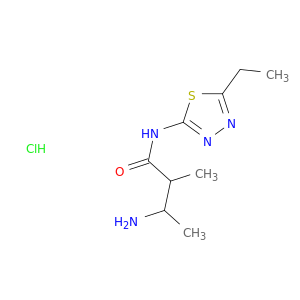 3-Amino-N-(5-ethyl-1,3,4-thiadiazol-2-yl)-2-methylbutanamide hydrochloride