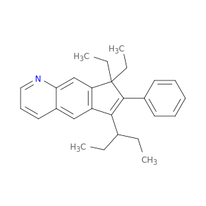 8H-Cyclopenta[g]quinoline, 8,8-diethyl-6-(1-ethylpropyl)-7-phenyl-