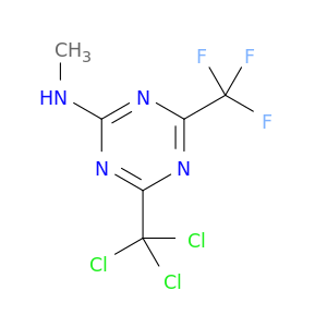 1,3,5-Triazin-2-amine, N-methyl-4-(trichloromethyl)-6-(trifluoromethyl)-