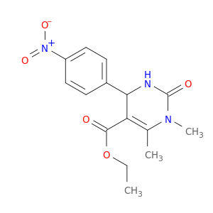 5-Pyrimidinecarboxylic acid,1,2,3,4-tetrahydro-1,6-dimethyl-4-(4-nitrophenyl)-2-oxo-, ethyl ester