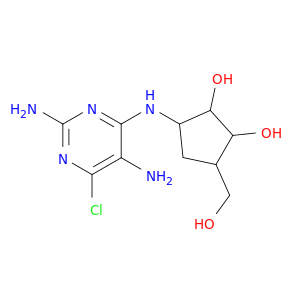 1,2-Cyclopentanediol,3-[(2,5-diamino-6-chloro-4-pyrimidinyl)amino]-5-(hydroxymethyl)-,(1R,2S,3R,5R)-rel-