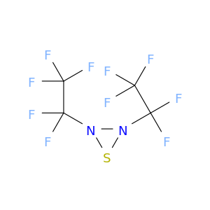 Thiadiaziridine, bis(pentafluoroethyl)-