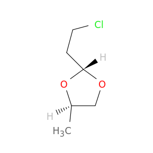 1,3-Dioxolane, 2-(2-chloroethyl)-4-methyl-, trans-