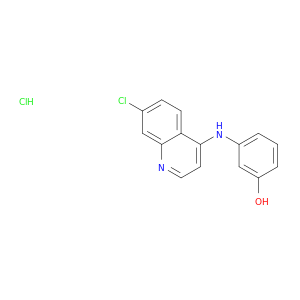 PHENOL, 3-[(7-CHLORO-4-QUINOLINYL)AMINO]-, HYDROCHLORIDE (1:1)