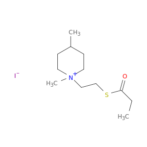 Piperidinium, 1,4-dimethyl-1-[2-[(1-oxopropyl)thio]ethyl]-, iodide