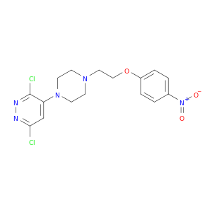Pyridazine, 3,6-dichloro-4-[4-[2-(4-nitrophenoxy)ethyl]-1-piperazinyl]-