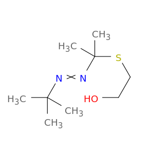 Ethanol, 2-[[1-[(1,1-dimethylethyl)azo]-1-methylethyl]thio]-