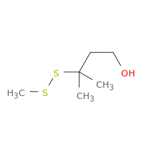 1-Butanol, 3-methyl-3-(methyldithio)-