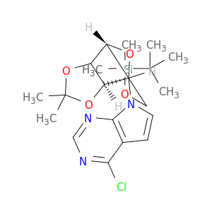6-Chloro-7-deaza-9-(5'-O-TBDMS-2',3'-O-isopropylidine-β-D-ribofuranosyl)purine