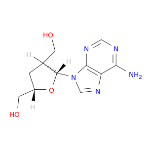 Adenosine,2',3'-dideoxy-2'-(hydroxymethyl)- (9CI)
