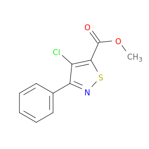 5-Isothiazolecarboxylic acid, 4-chloro-3-phenyl-, methyl ester