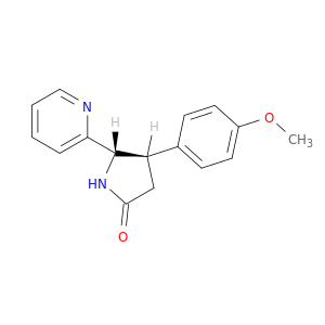 2-Pyrrolidinone, 4-(4-methoxyphenyl)-5-(2-pyridinyl)-, (4R,5S)-