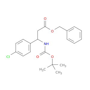 Benzyl 3-((tert-butoxycarbonyl)amino)-3-(4-chlorophenyl)propanoate