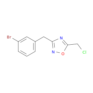 3-[(3-Bromophenyl)methyl]-5-(chloromethyl)-1,2,4-oxadiazole